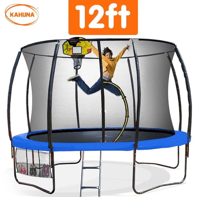 12ft Heavy Duty Outdoor Trampoline Set with Net & Ladder - Kahuna