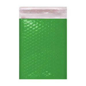 Green Gloss Poly Bubble Bags