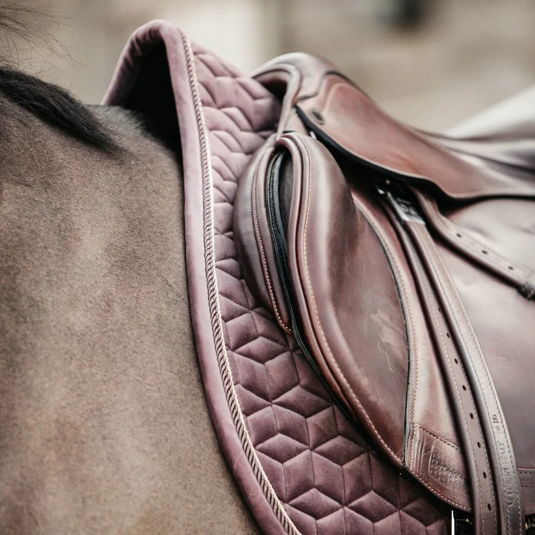 Kentucky Horsewear Velvet Jumping Saddle Cloth - Light Purple