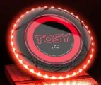 TOSY Ultra-Bright LED Flying Disc: 36 LEDs, Rechargeable, Smart Motion Sensors & Pro Design